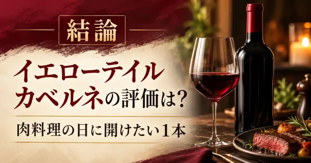 イエローテイル カベルネの評価は？ 肉料理の日に開けたい1本