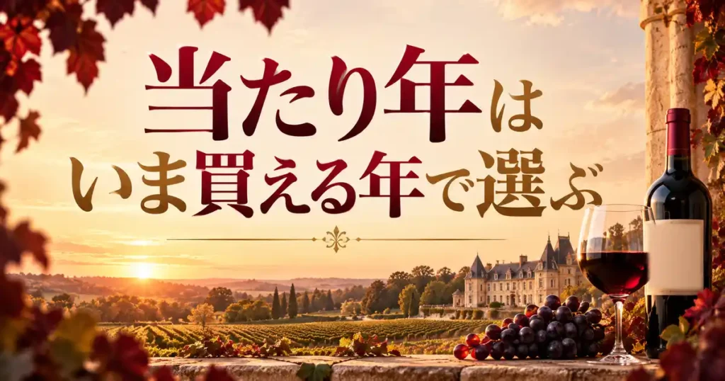 当たり年はいま買える年で選ぶ