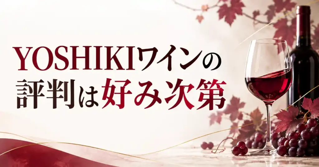 YOSHIKIワインの評判は好み次第
