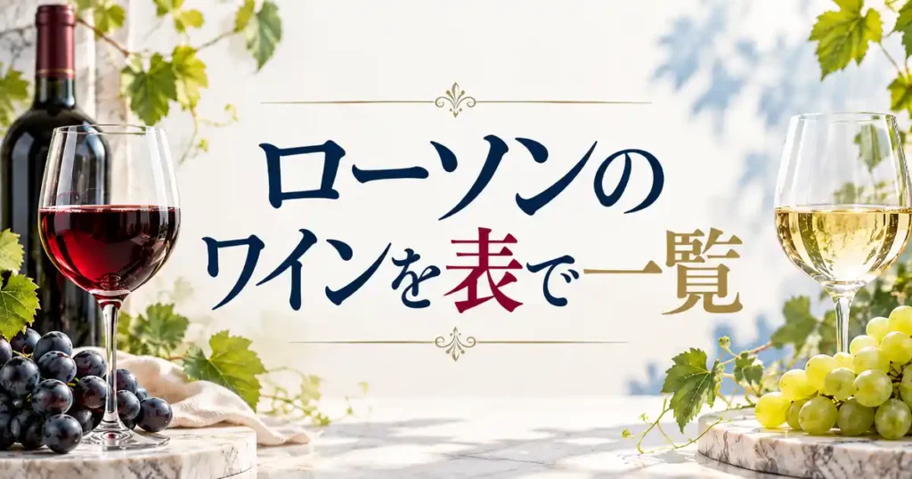 ローソンのワインを表で一覧
