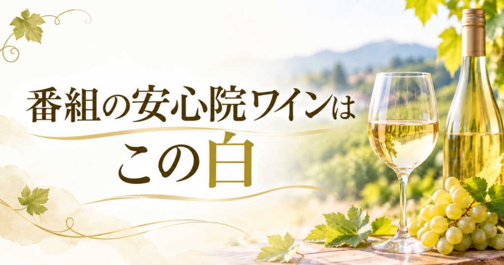 番組の安心院ワインはこの白