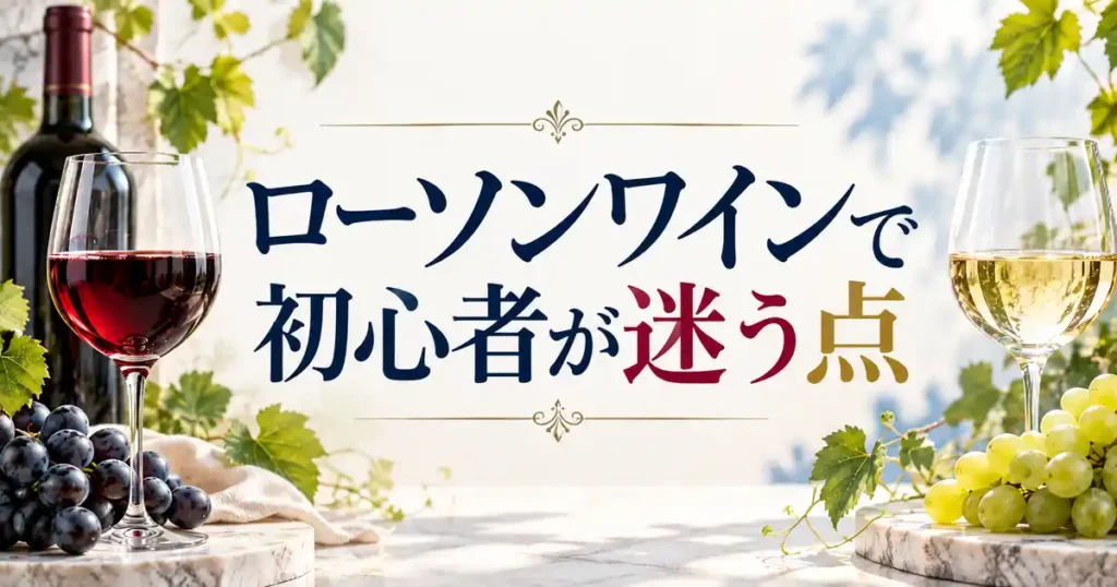 ローソンワインで初心者が迷う点