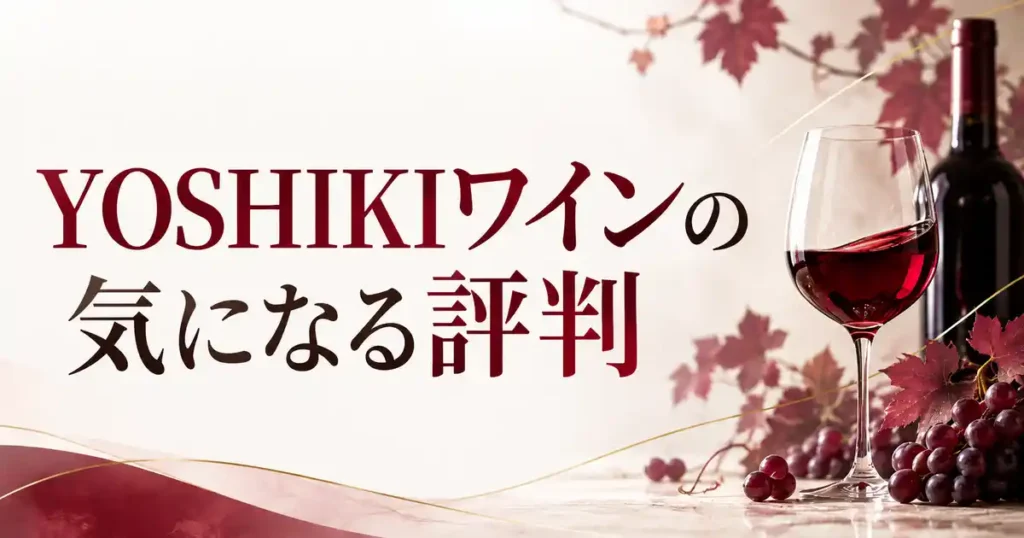 YOSHIKIワインの気になる評判