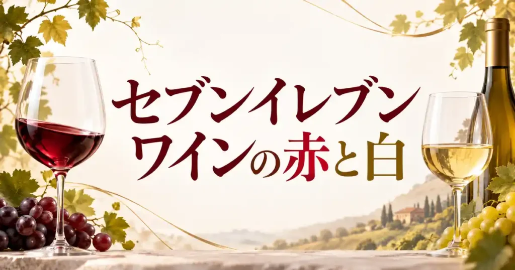 セブンイレブンワインの赤と白