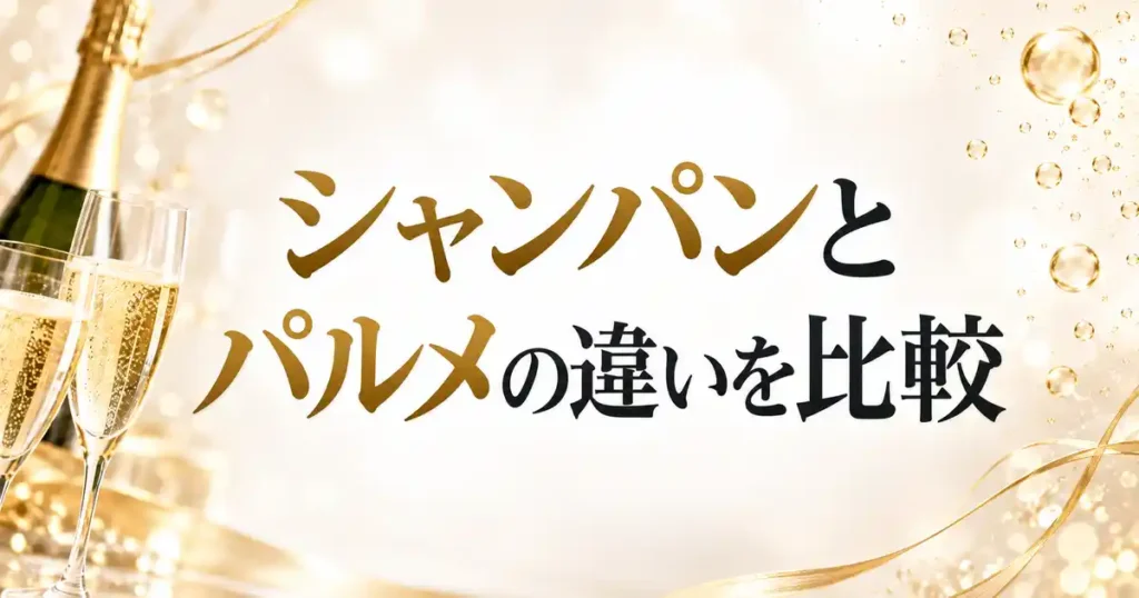 シャンパンとパルメの違いを比較