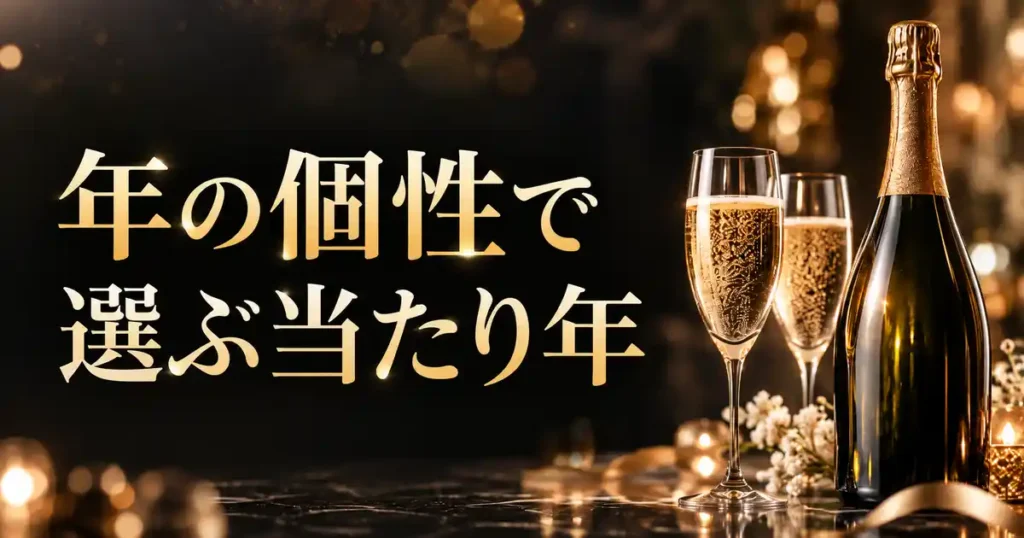 年の個性で選ぶ当たり年