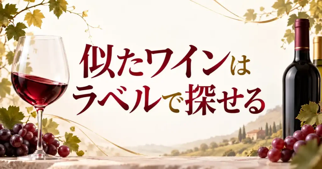 似たワインはラベルで探せる