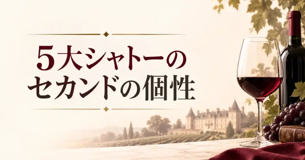 5大シャトーのセカンドの個性