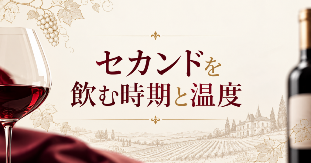 セカンドを飲む時期と温度