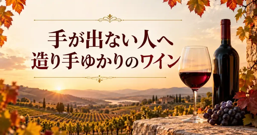 手が出ない人へ造り手ゆかりのワイン
