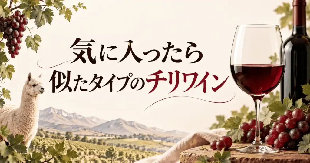 気に入ったら似たタイプのチリワイン