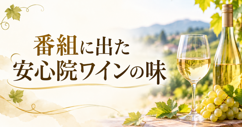 番組に出た安心院ワインの味
