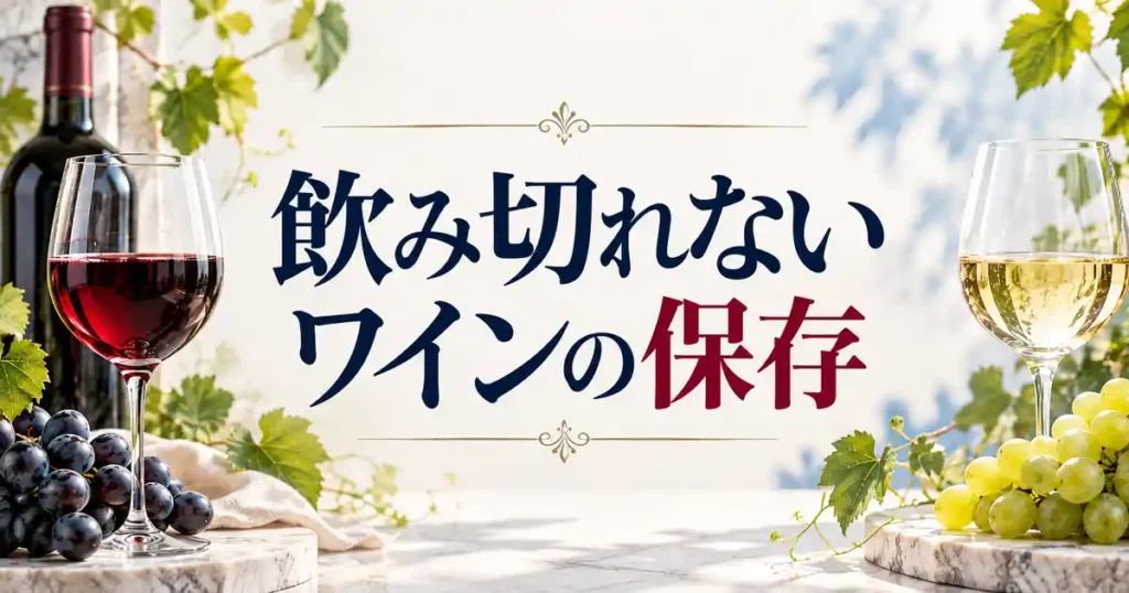 飲み切れないワインの保存