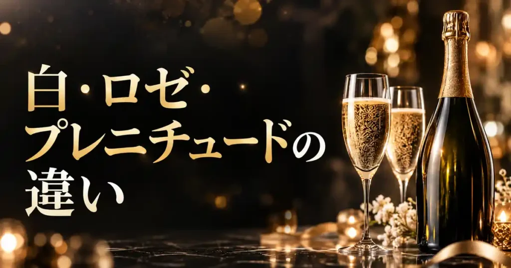 白・ロゼ・プレニチュードの違い