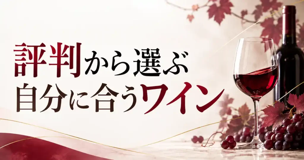 評判から選ぶ自分に合うワイン