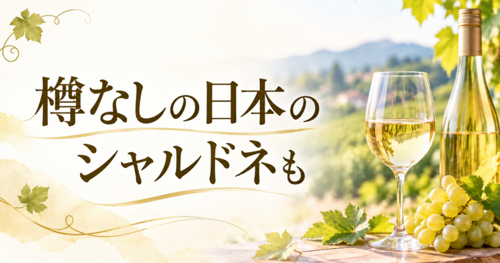 樽なしの日本のシャルドネも
