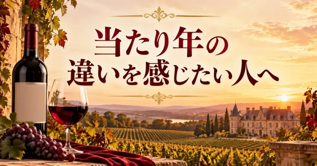 当たり年の違いを感じたい人へ