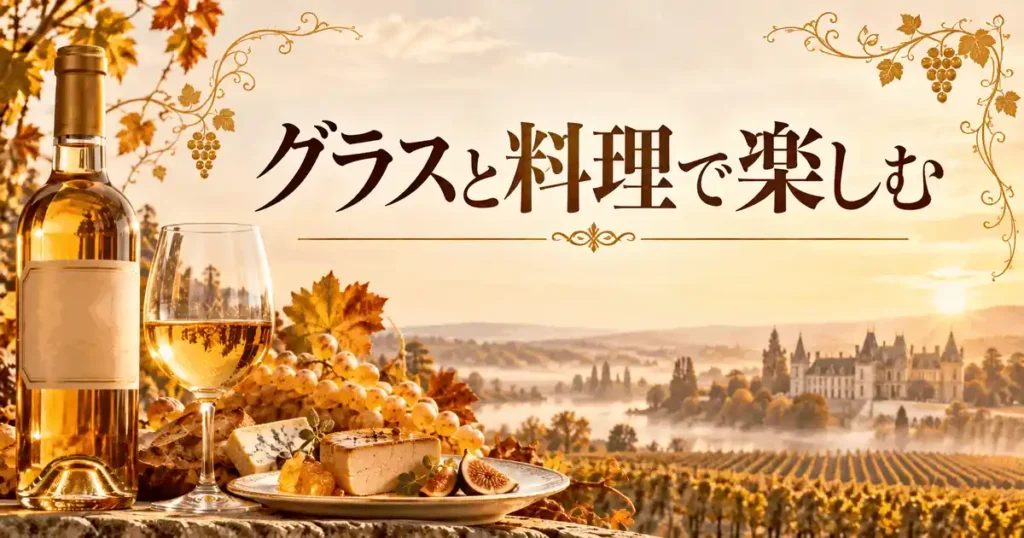 グラスと料理で楽しむ